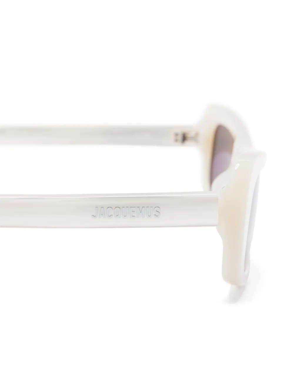 Jacquemus Capri zonnebril Wit