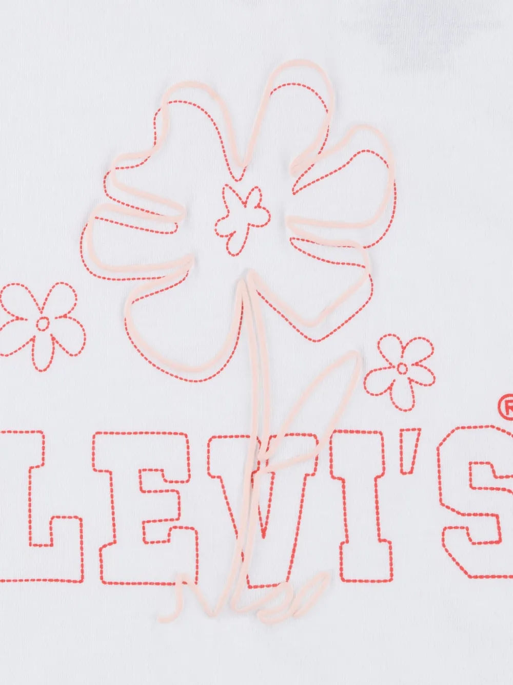 Levi's Kids Jeans met wijde pijpen Rood