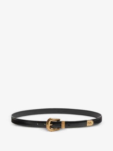 Valentino Garavani Vlogo Signature brushed calfskin belt 20 mm
