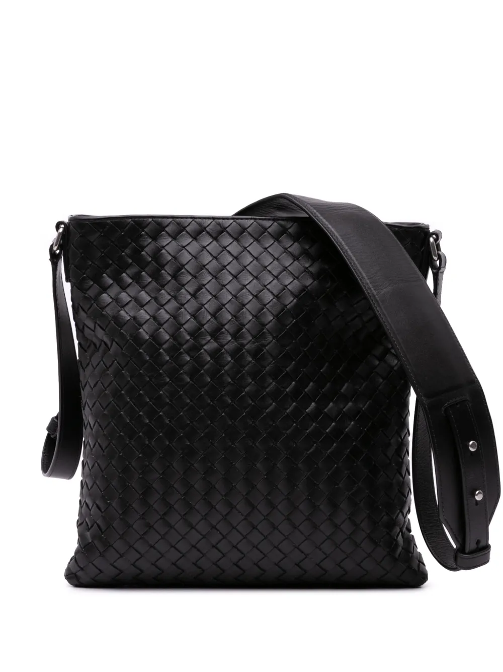 Bottega Veneta Pre-Owned 2012-2024 Nappa Intrecciato crossbody bag | Black | Image 1