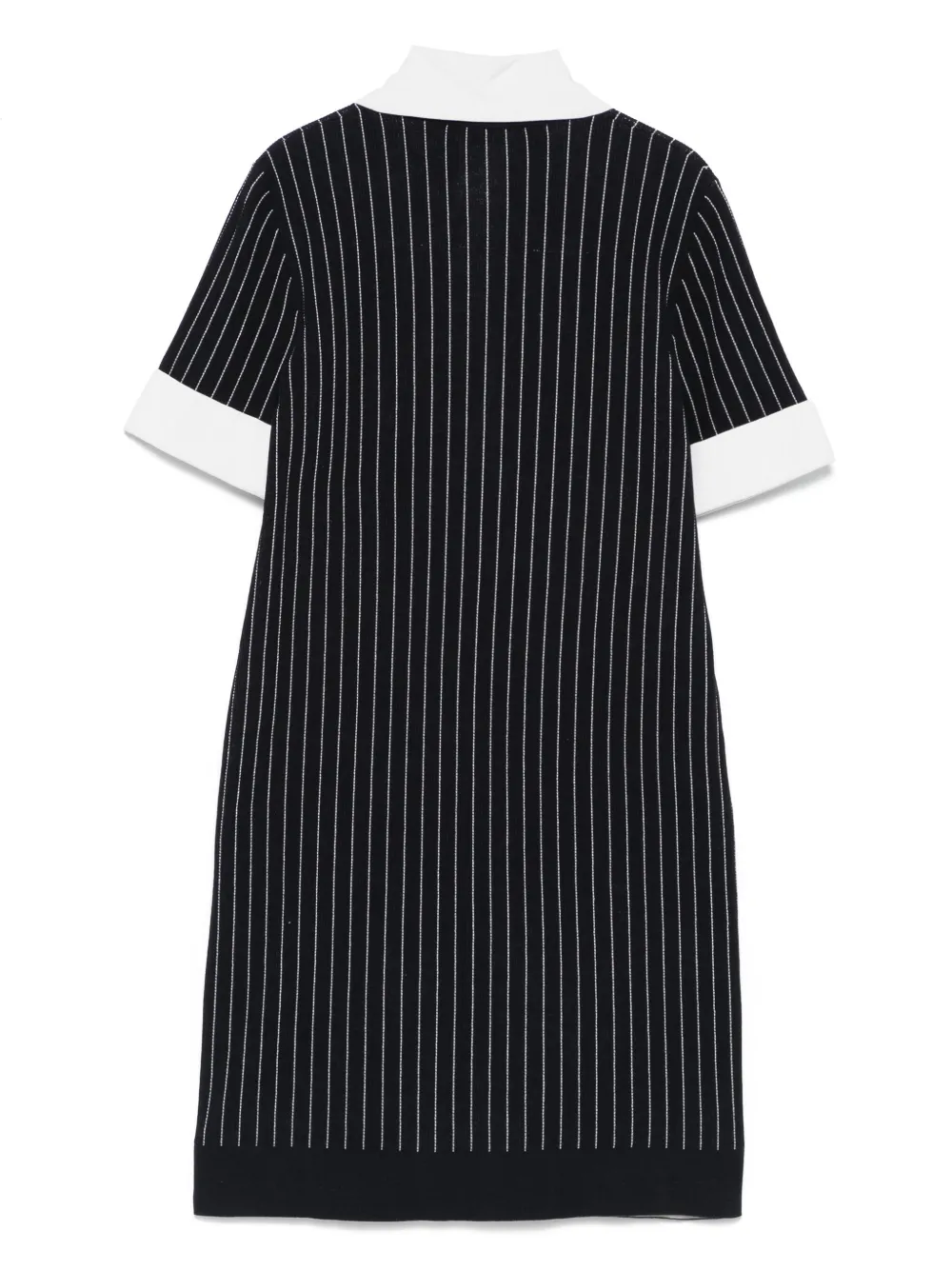 CHANEL Pre-Owned 2010s pinstriped mini dress - Blauw
