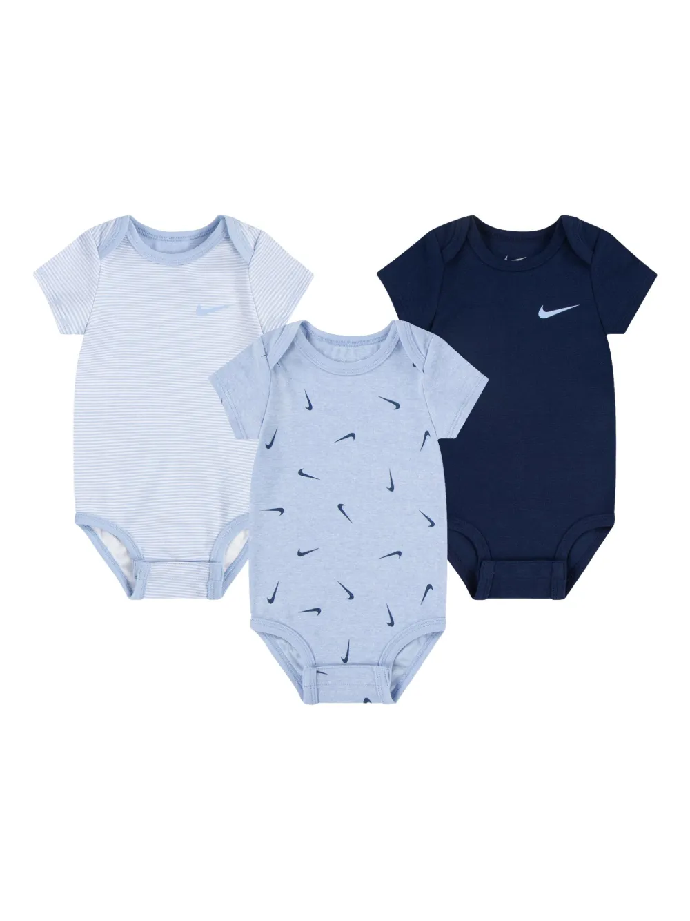 Nike Kids Romper met Swoosh-print Blauw