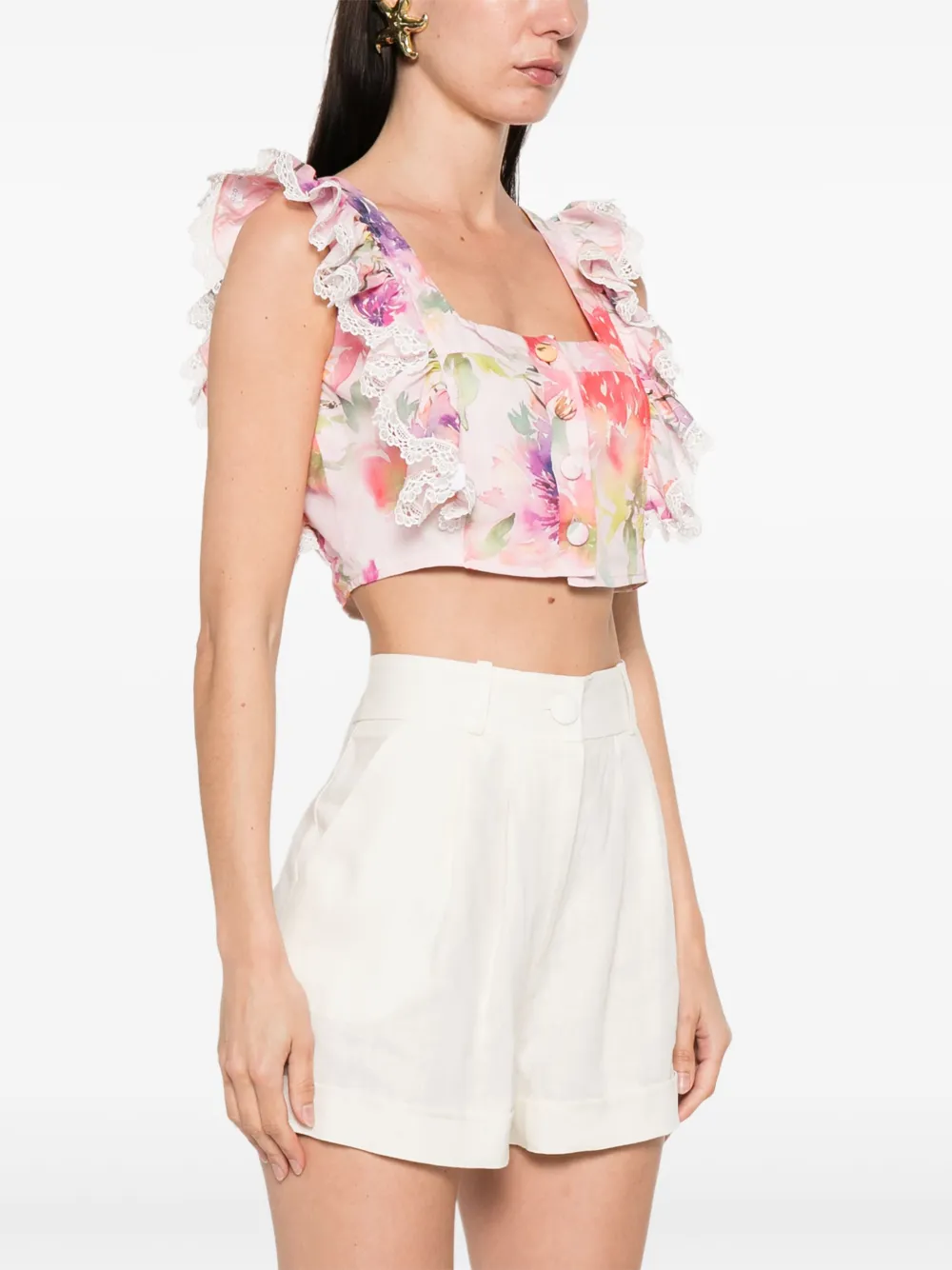 Actualee Floral-print Tank Top - Pink 