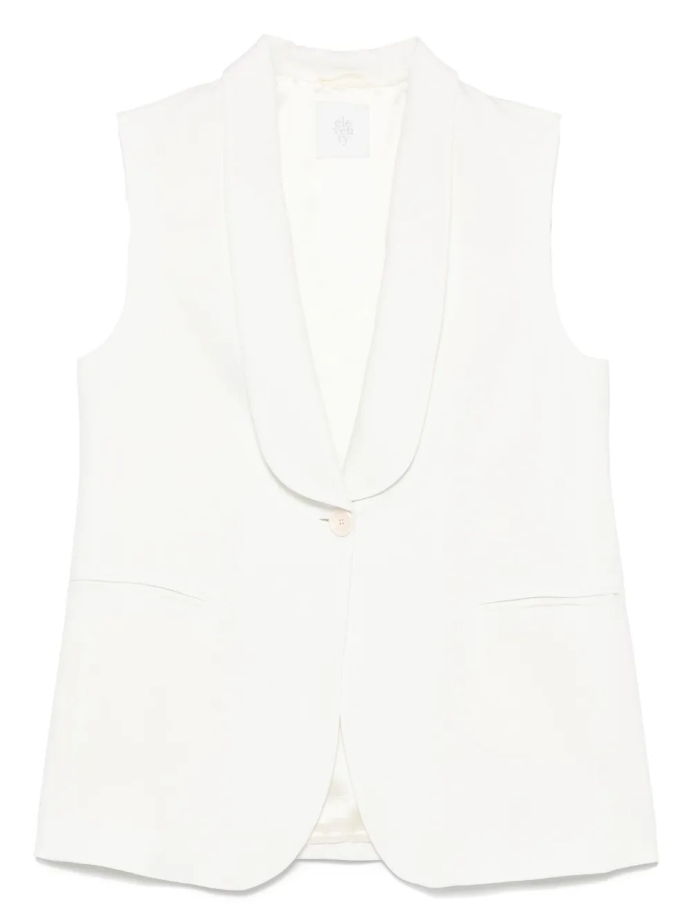 Eleventy Kids single-breasted gilet | White | Image 1