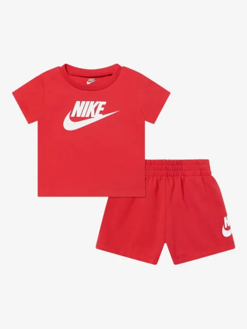 Nike Kids Swoosh logo-print shorts set 