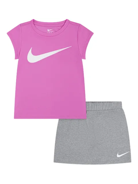 Nike Kids Swoosh-motif T-shirt and mini skirt