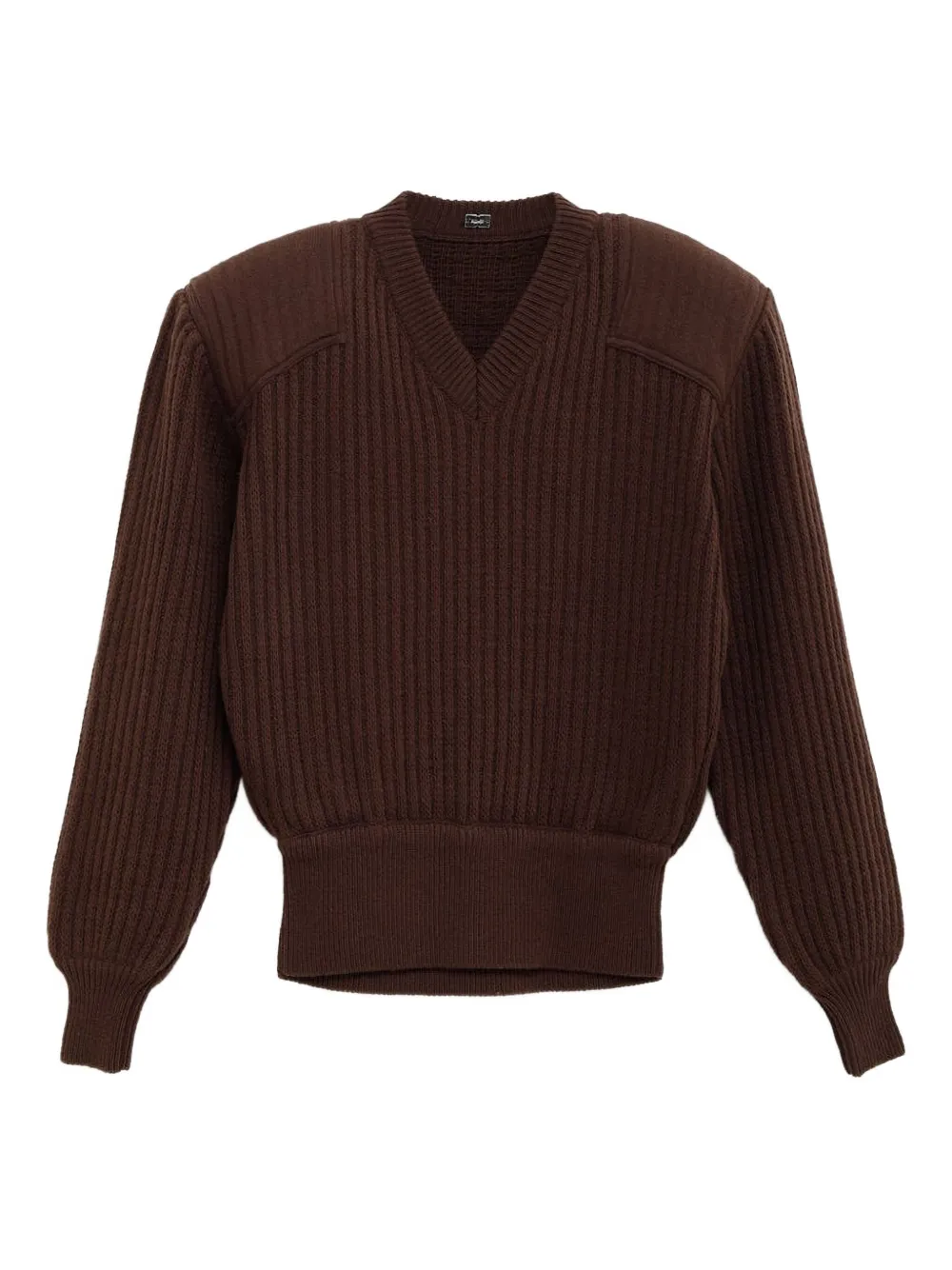 ALL IN pull en maille nervurée | marron | Image 1