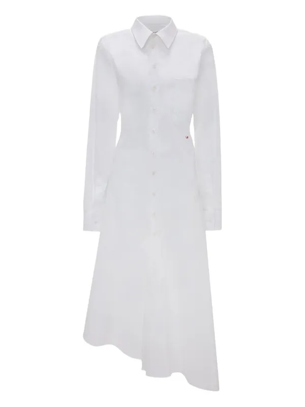Victoria Beckham Panelled Asymmetrical Shirt Dress | White | FARFETCH UK Victoria Beckham Panelled Asymmetrical Shirt Dress | White | FARFETCH UK