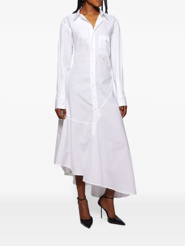 Victoria Beckham Panelled Asymmetrical Shirt Dress | White | FARFETCH Victoria Beckham Panelled Asymmetrical Shirt Dress | White | FARFETCH