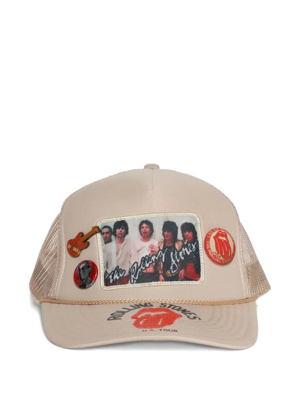 MadeWorn The Rolling Stones appliqué hat | Neutrals | Image 1