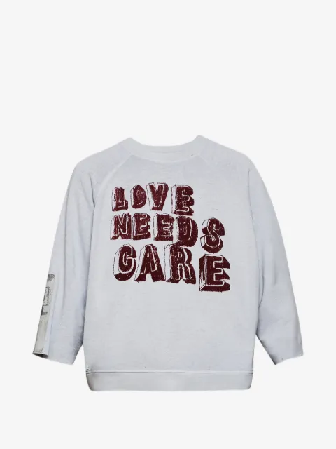 Paly lettering crew-neck sweatshirt