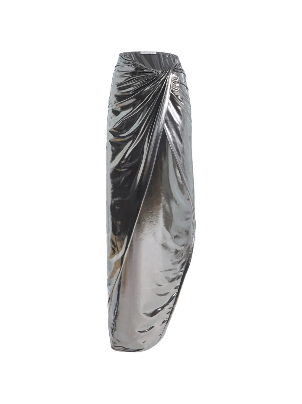 LaQuan Smith draped maxi skirt - Argento