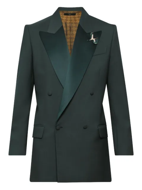 AMIRI blazer med revers i satin