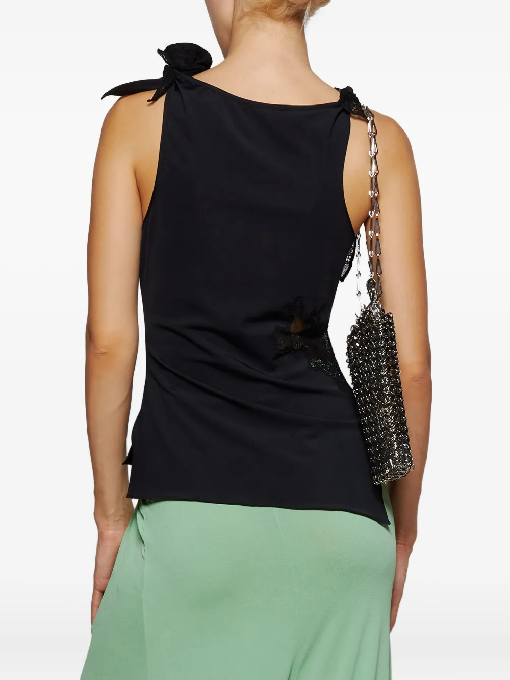 Coperni Tanktop met bloemdetail Zwart