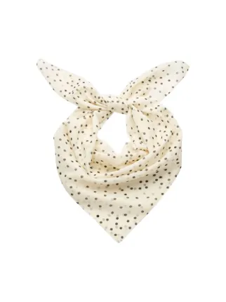 トップス BEEDEN DOTS SCARF NECK TOPS Chiffon top with polka-dot print and scarf detail in Black for