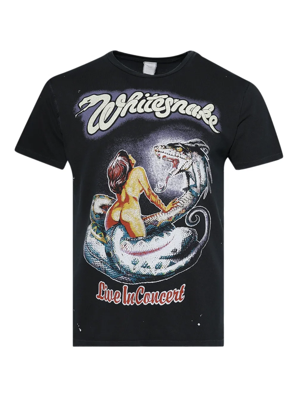 MadeWorn whitesnake band-print T-shirt | Black | Image 1