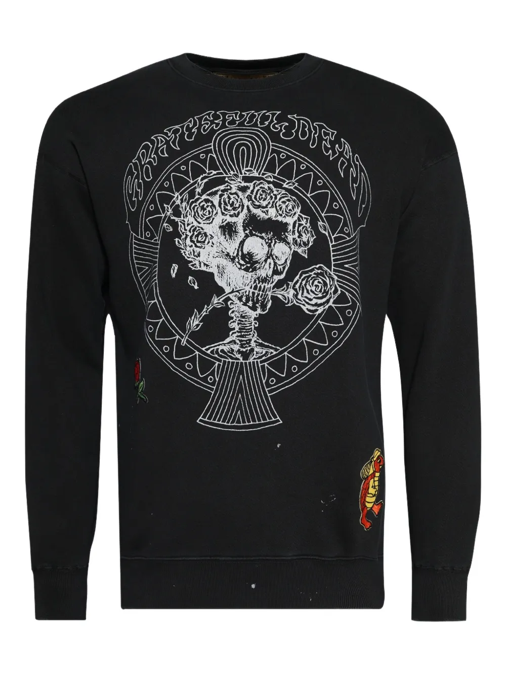 MadeWorn skull-print crew-neck sweatshirt | Black | Image 1