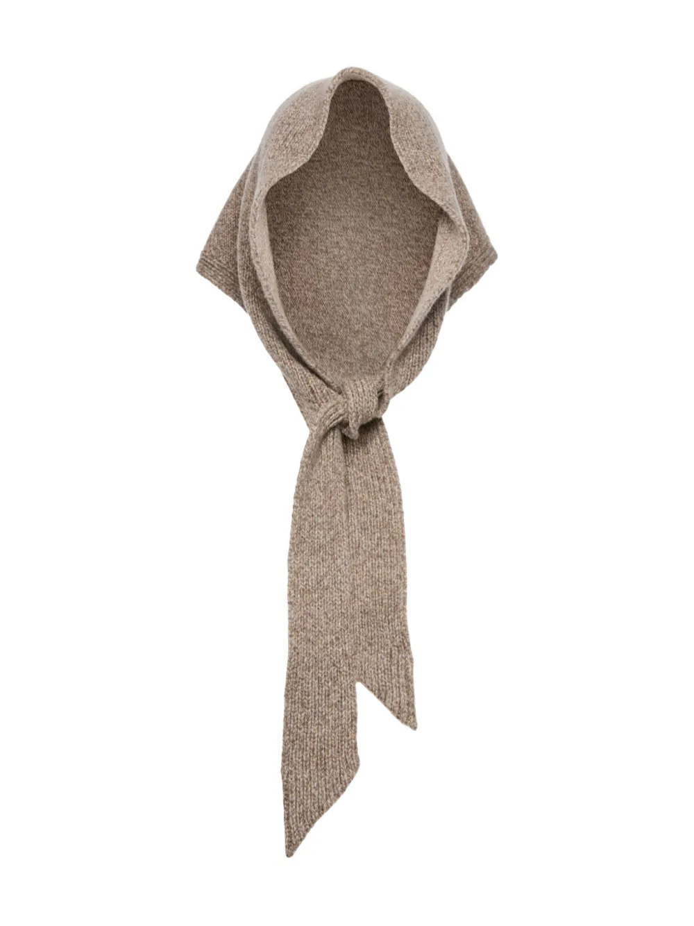 Magda Butrym Knit Hooded Scarf In Neutral
