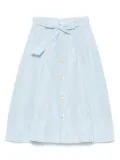 alapage tafetta midi skirt - Blue