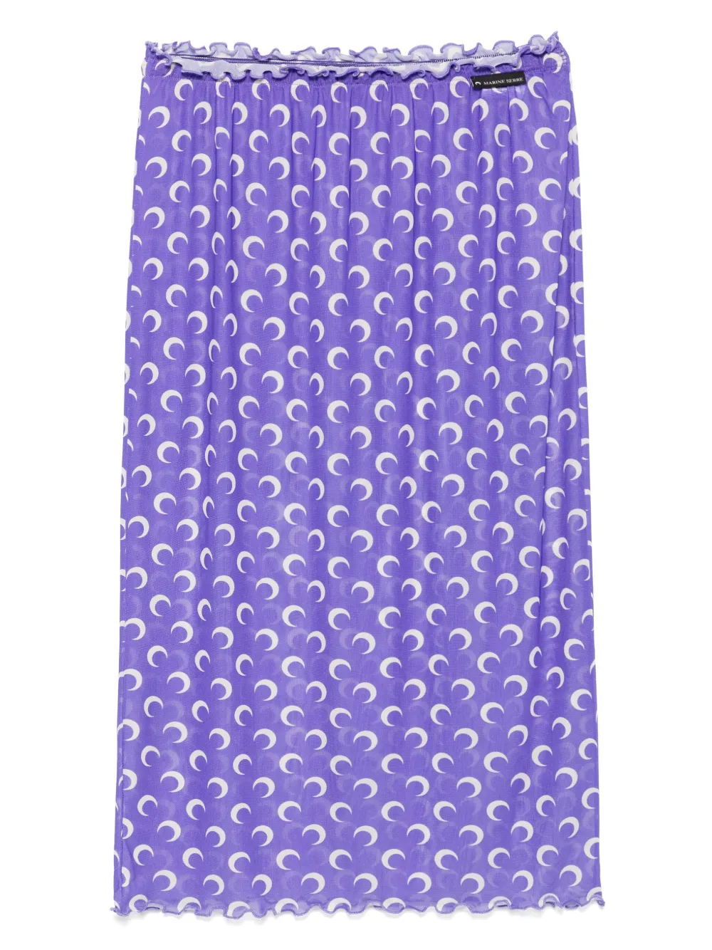 Marine Serre crescent moon-motif skirt Paars