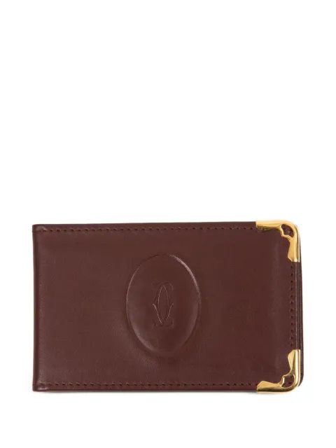 Cartier 1990s leather pocket mirror