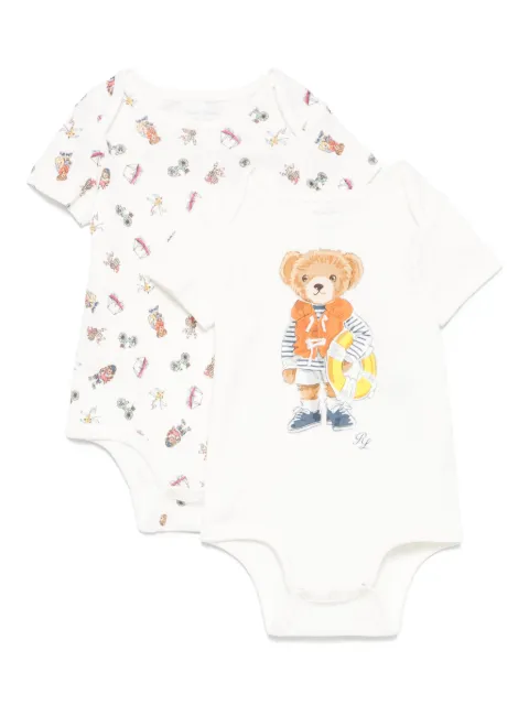 POLO RALPH LAUREN KIDS set de mameluco de algodón