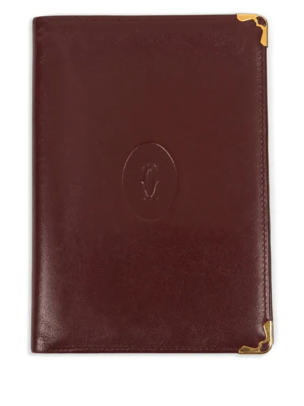 Cartier 1990s Leather Wallet Red FARFETCH IN