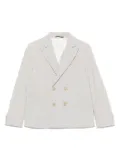 Eleventy Kids checked blazer - Grey