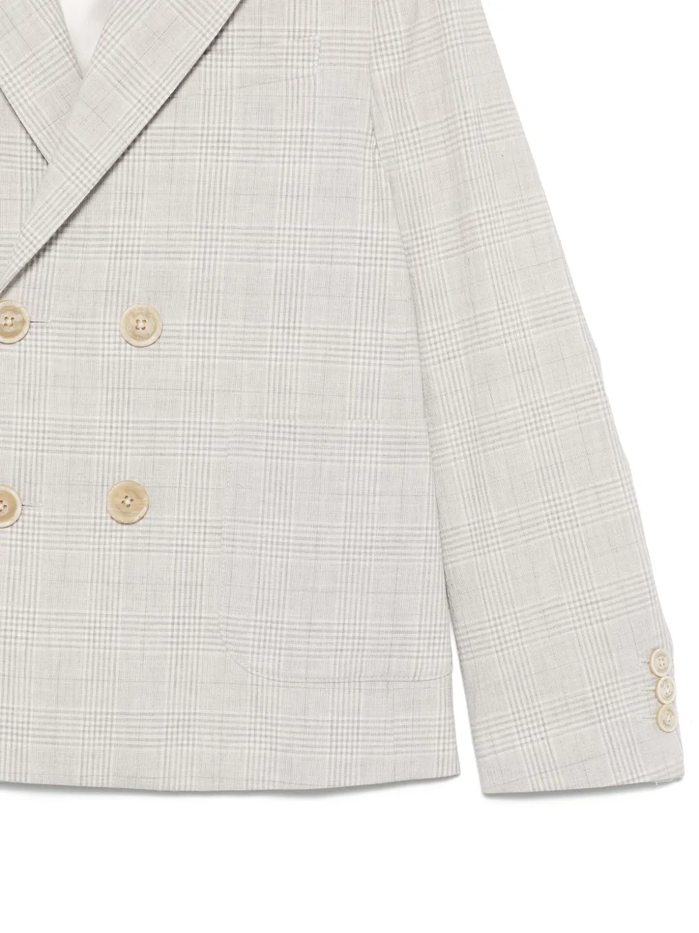Eleventy Kids Geruite blazer Grijs