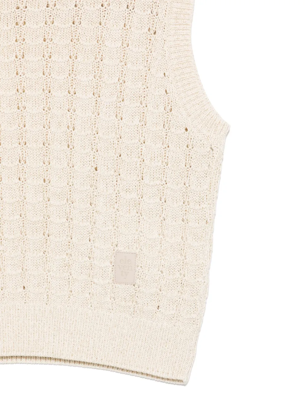 Eleventy Kids Gebreid hemd Beige
