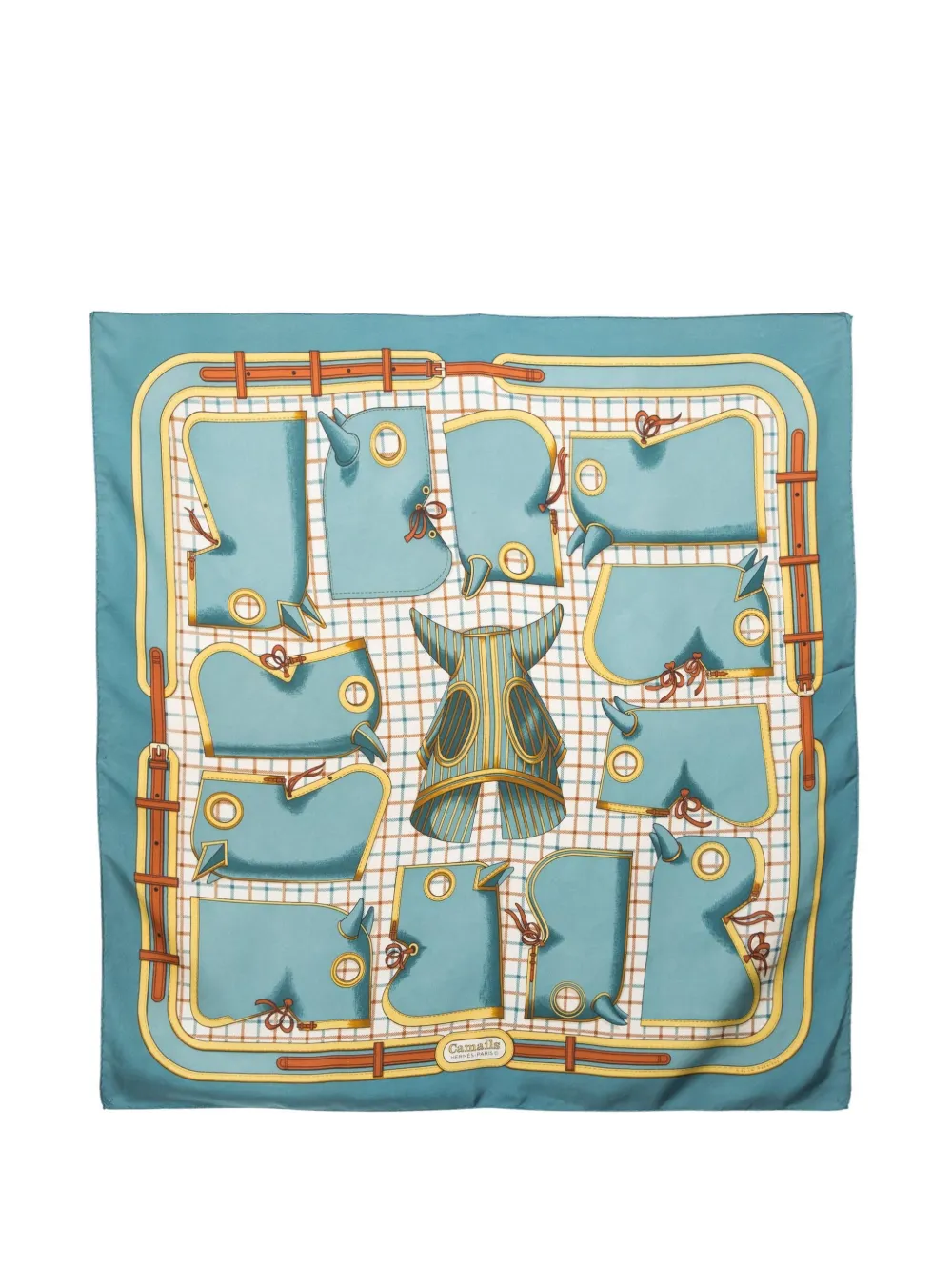 Hermès Pre-Owned mascada Camails 1974 | azul | Image 1