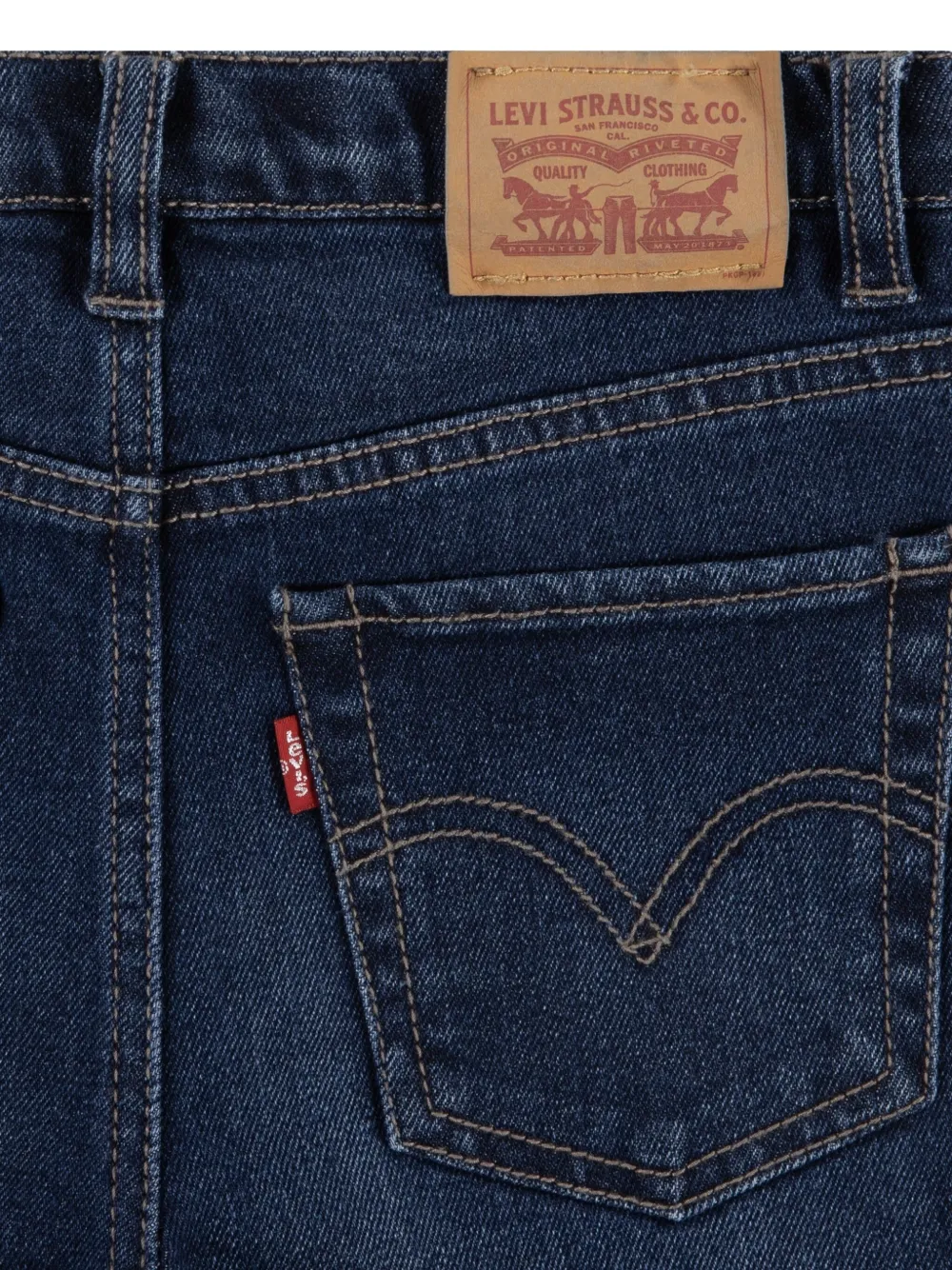 Levi's Kids Jeans met wijde pijpen Blauw