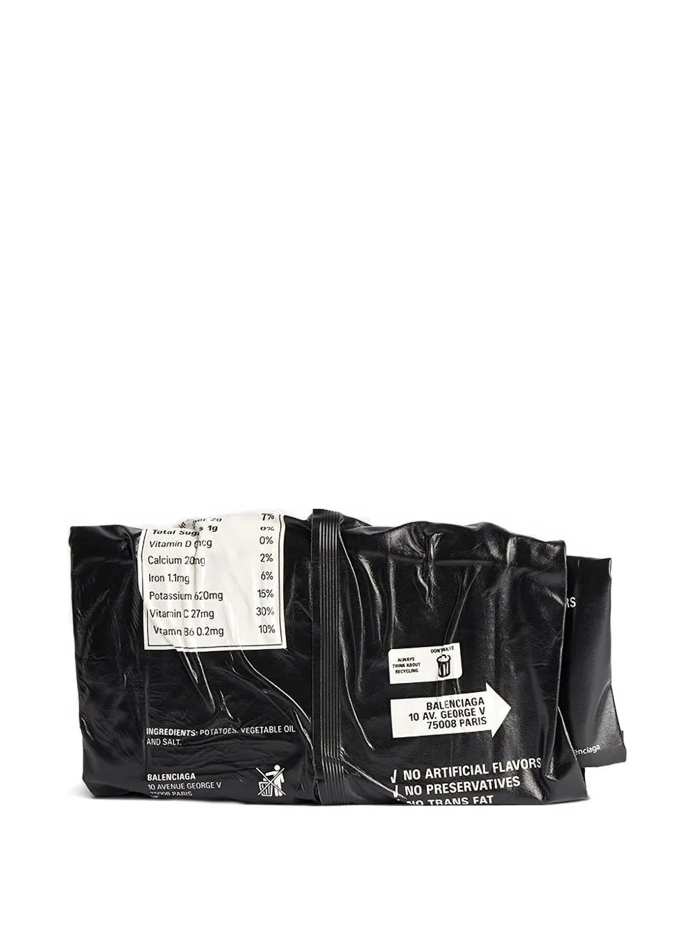 Balenciaga Leather Clutch Bag In Black