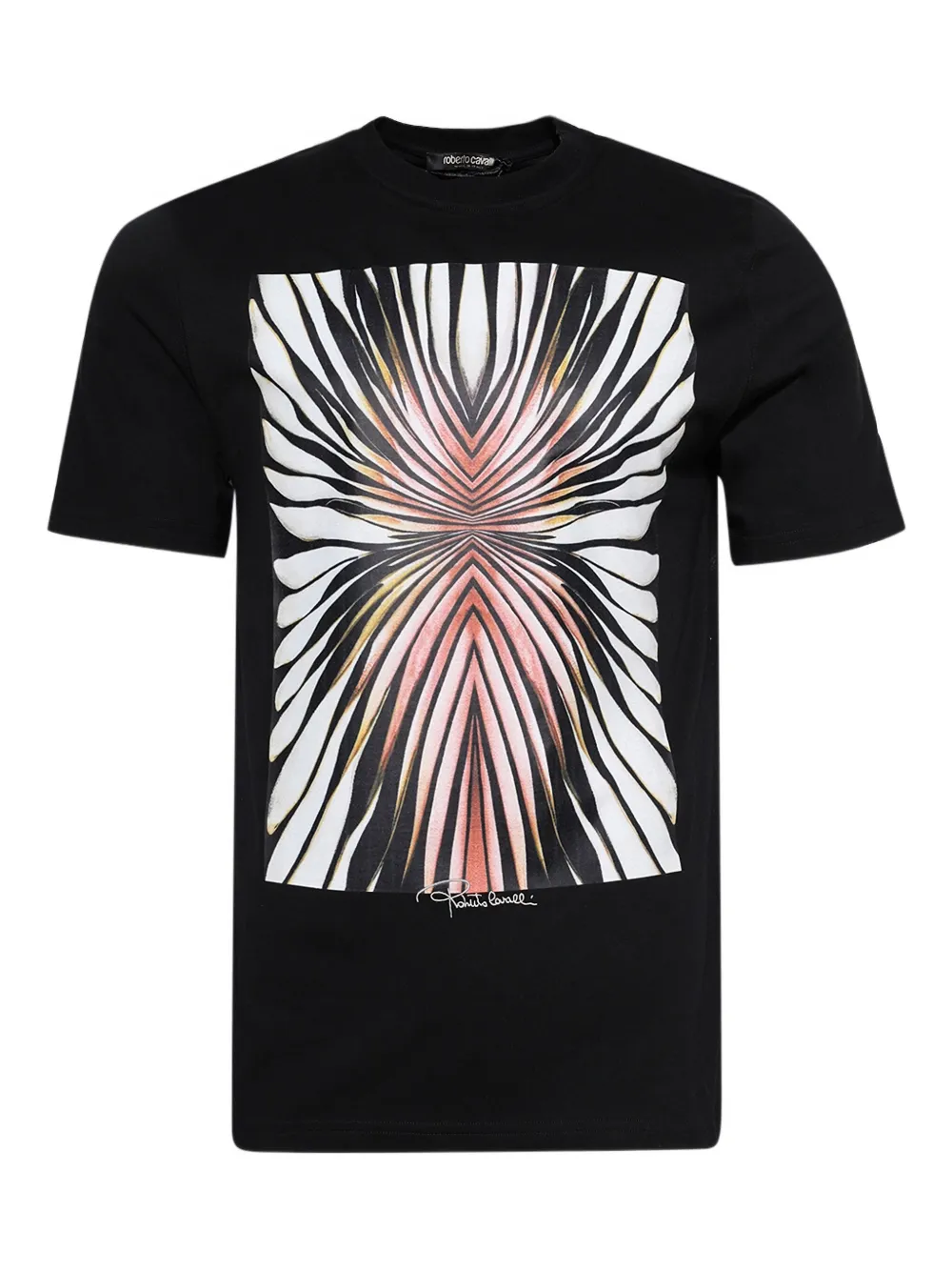 Roberto Cavalli T-shirt con grafica - Nero