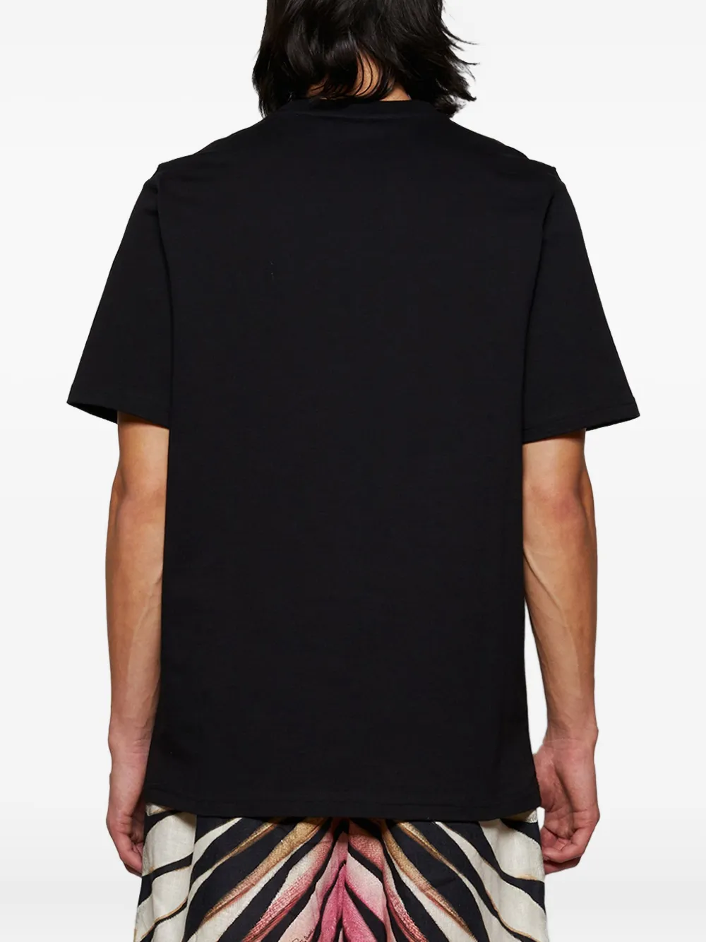 Roberto Cavalli T-shirt met grafische print Zwart
