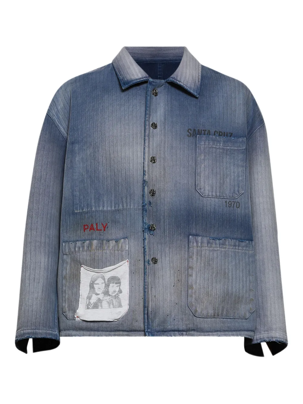 Paly Camicia con grafica - Blu