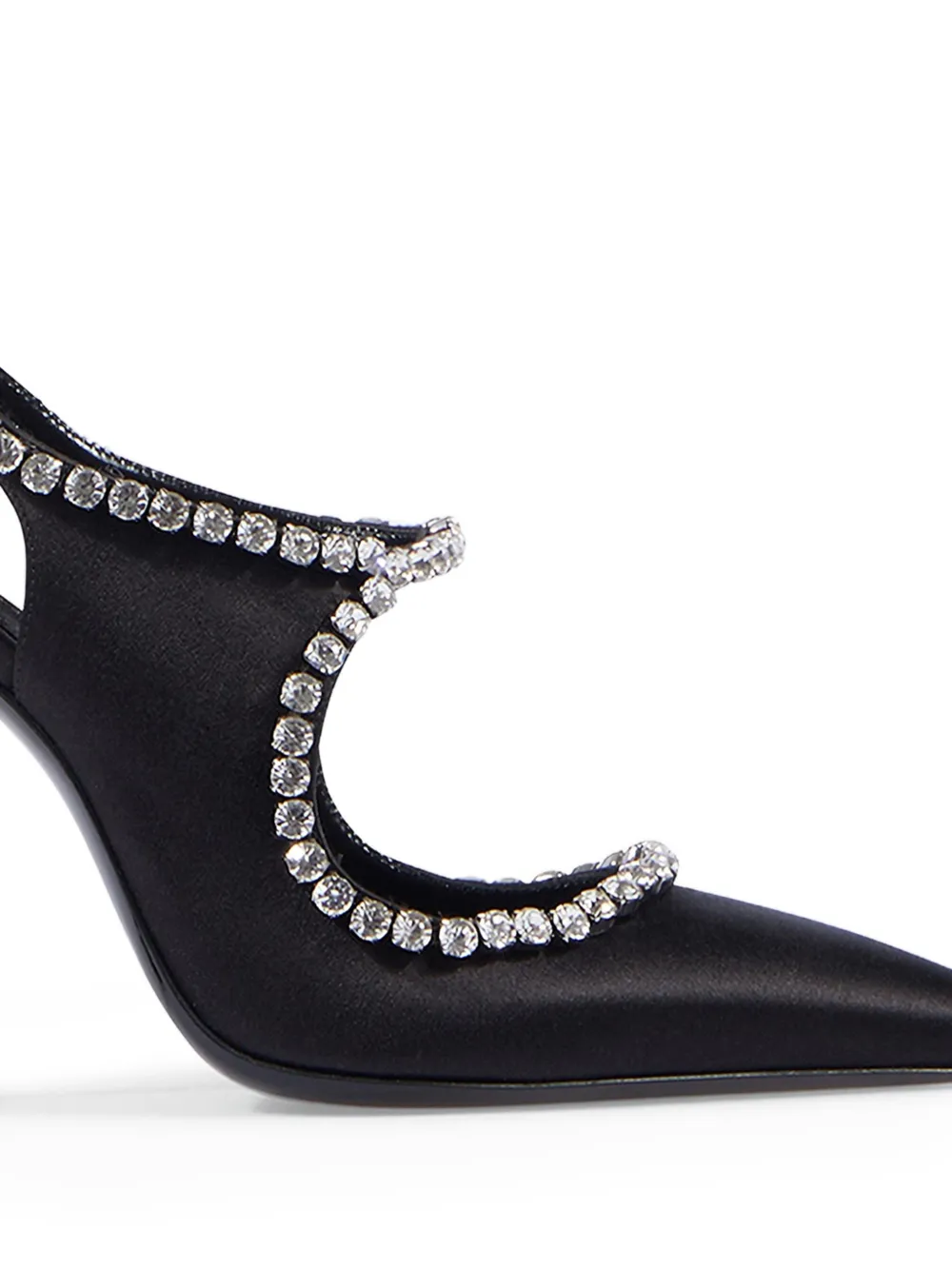Paris Texas Lidia Mary Jane pumps met kristallen Zwart