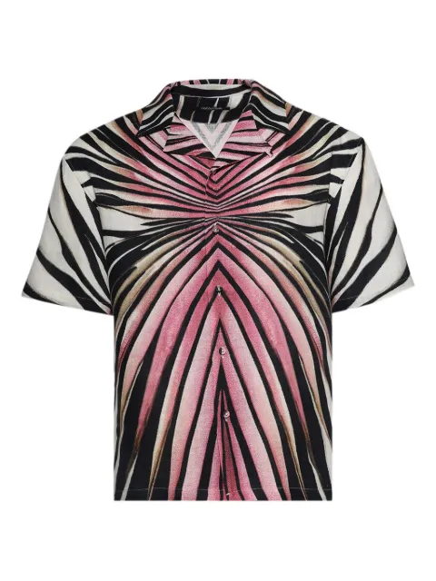 Roberto Cavalli t-shirt à imprimé zébré