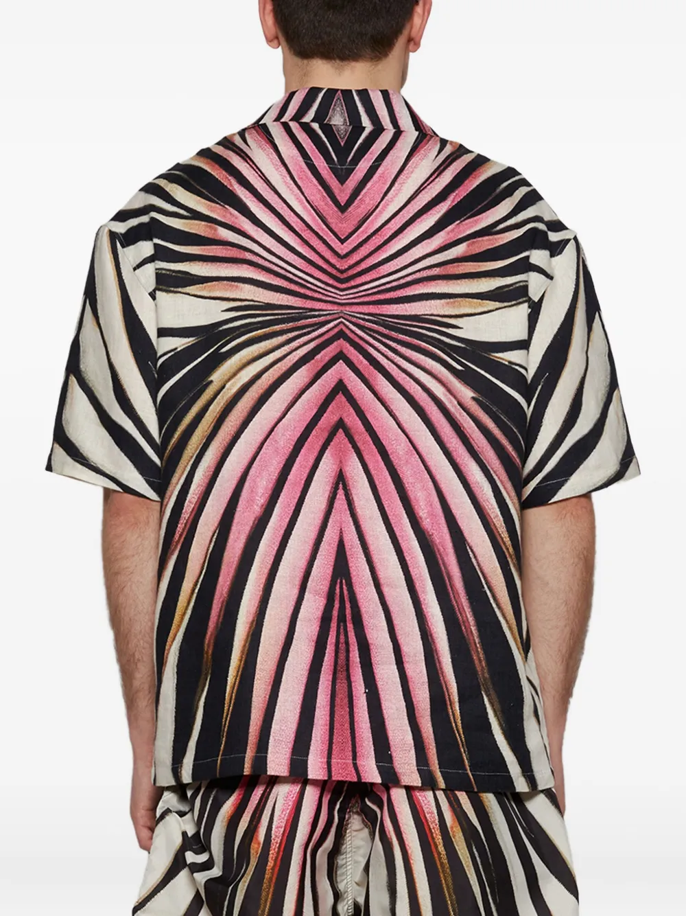 Roberto Cavalli Overhemd met zebraprint Roze