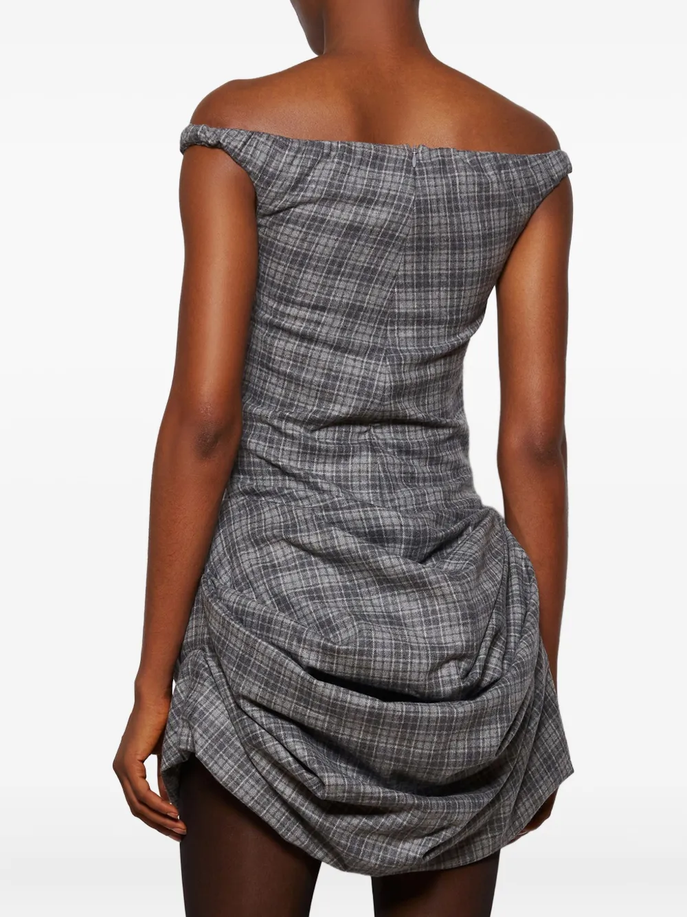 Magda Butrym Off-shoulder jurk Grijs