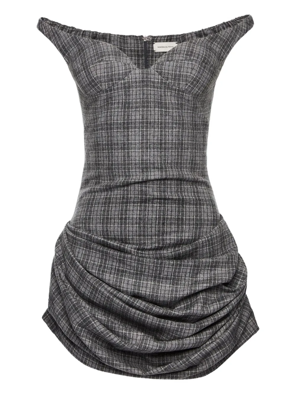 Magda Butrym off-shoulder bustier dress | Grey | Image 1