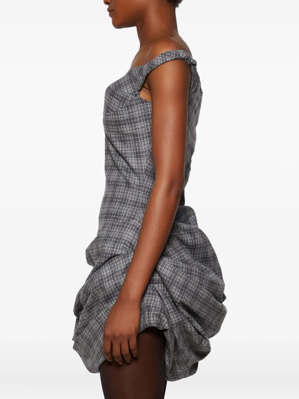 Magda Butrym Off-shoulder jurk Grijs