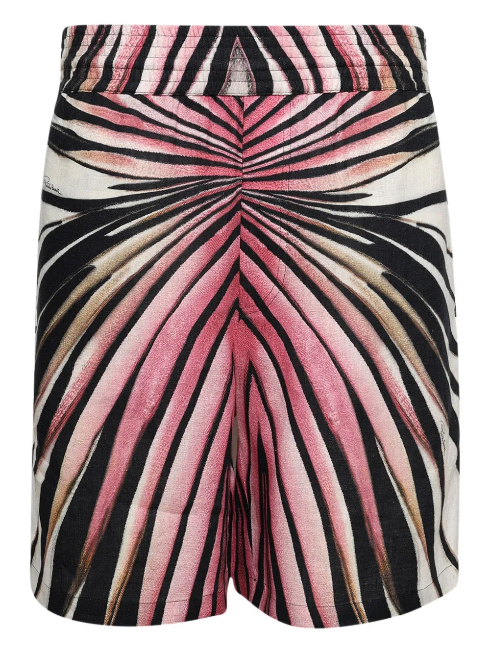 Roberto Cavalli Shorts con stampa Ray Gold - Rosa
