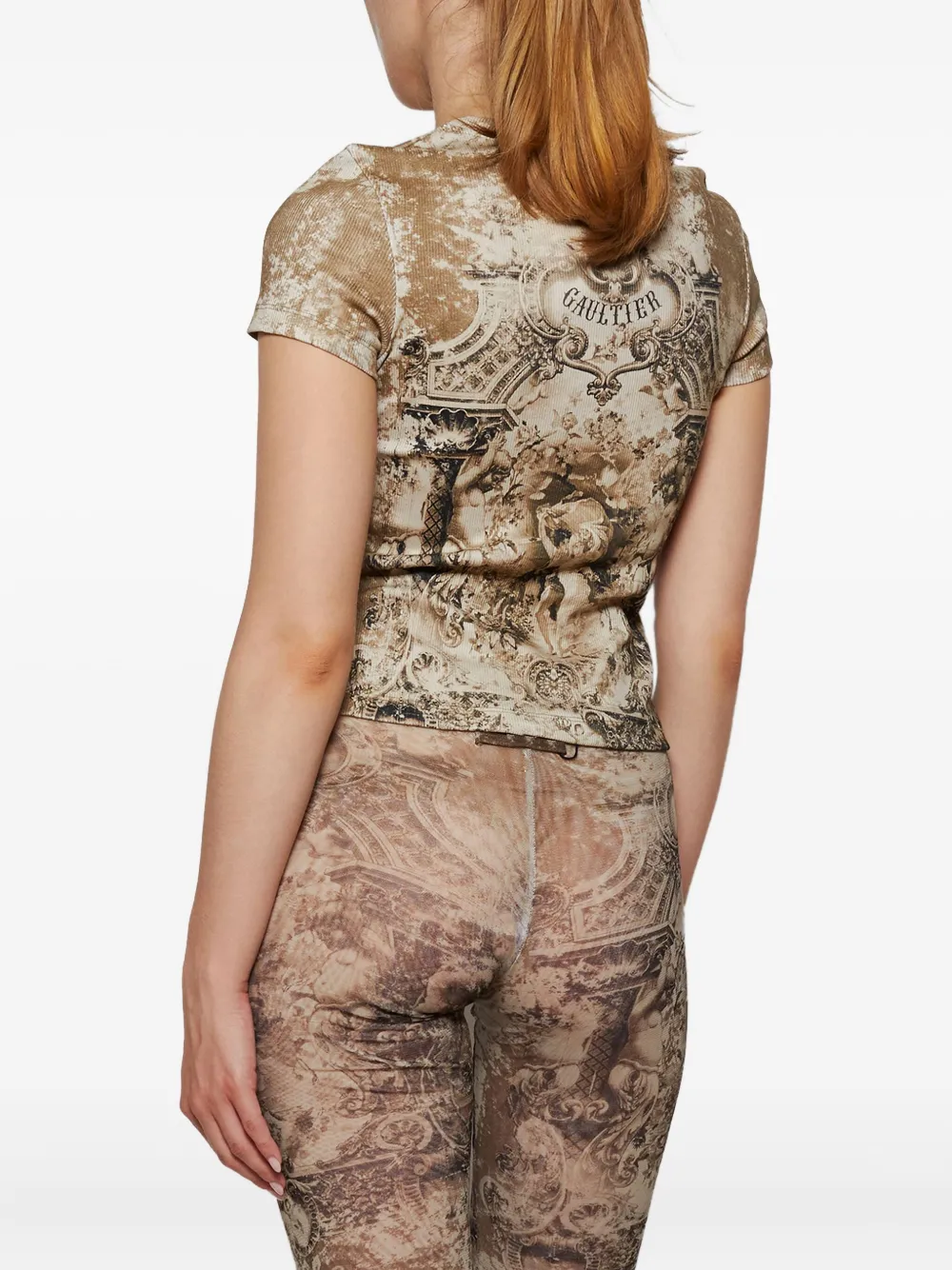 Jean Paul Gaultier プリント Tシャツ | ニュートラル | FARFETCH JP