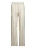 Victoria Beckham striped elastic-waist trousers - Neutrals