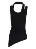 Jean Paul Gaultier twisted double-layer tank top - Black