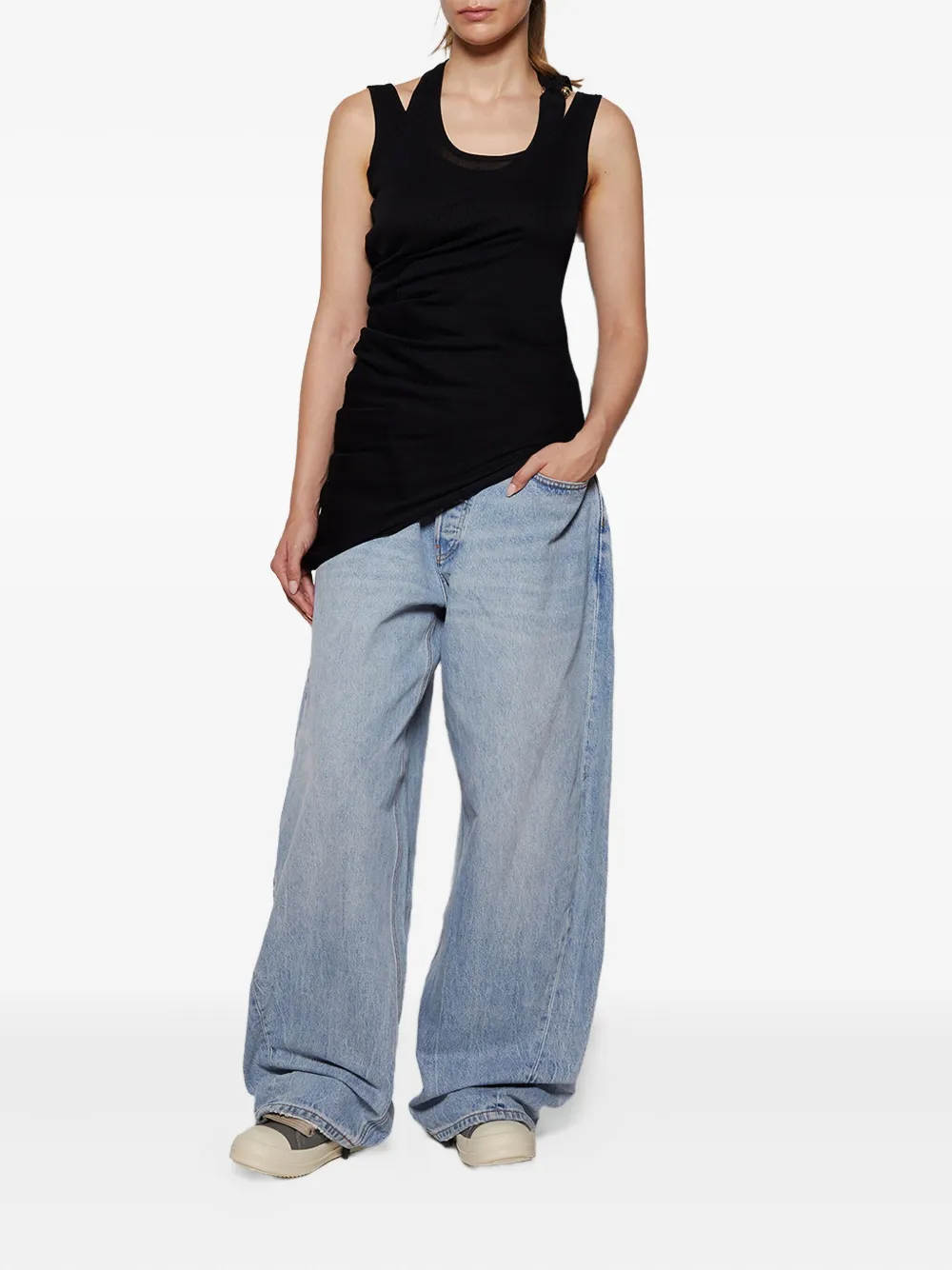Jean Paul Gaultier twisted double-layer tank top | Vests & Tank Tops | Image 2