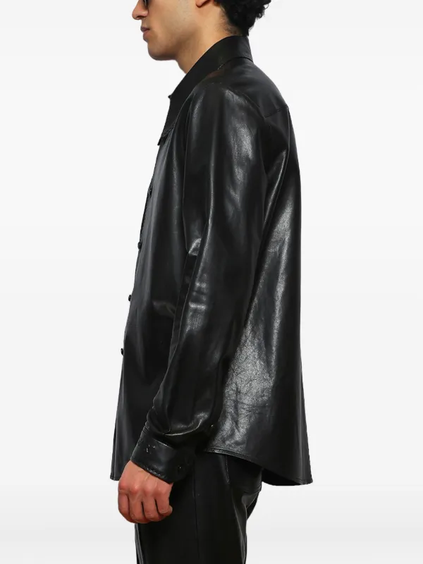 AMIRI レザージャケット | ブラック | FARFETCH JP