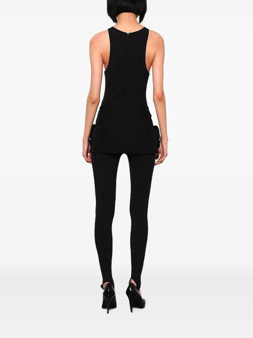 Coperni Synthetic Fabric Tracksuit With Utility Belt In Black