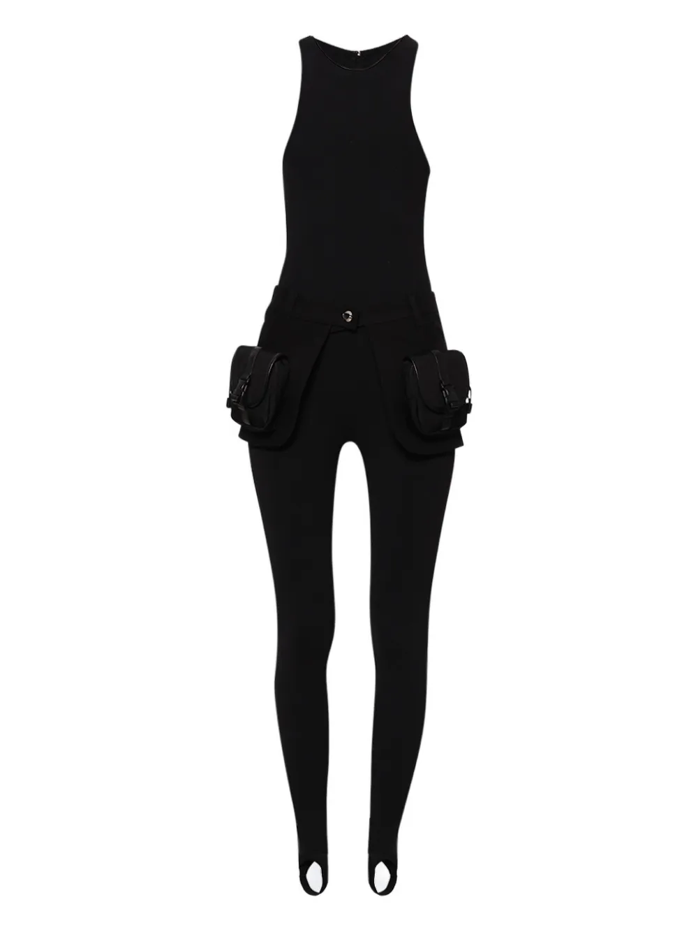 Coperni Synthetic Fabric Tracksuit With Utility Belt In Black